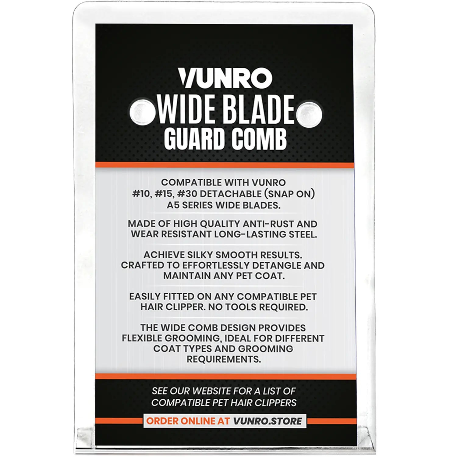 13mm ColorMax (1/2″) Wide Blade Comb Attachment by VUNRO
